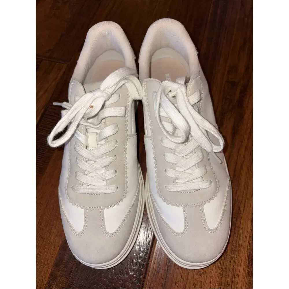 Bershka Shoes Leather ThickSole White EU 39 Rare Bought In Spain Gently Used